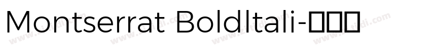 Montserrat Boldltali字体转换